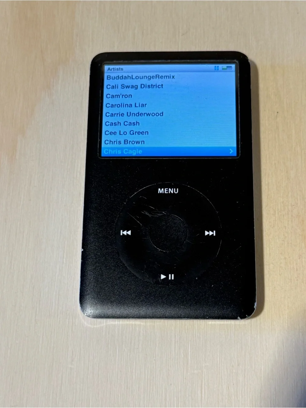 iPod Model:A1136 6thGen 80GB Blk Bad Battery For-Parts/Repair Read Info!